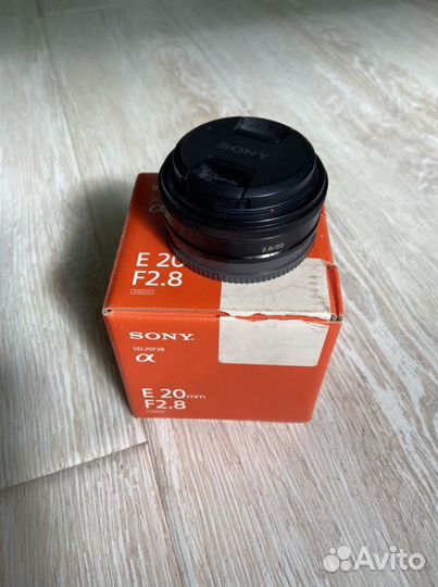 Объектив sony e 20mm f 2.8