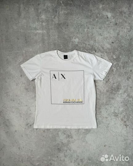 Armani exchange BIG logo футболка оригинал