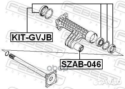 Подшипник шариковый задней полуоси ремкомплект