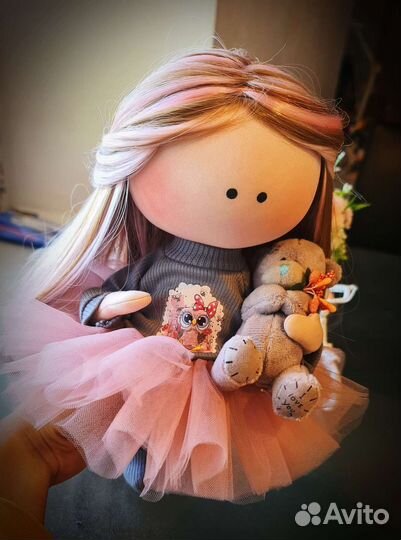 Кукла тильда, текстильная интерьерная кукла