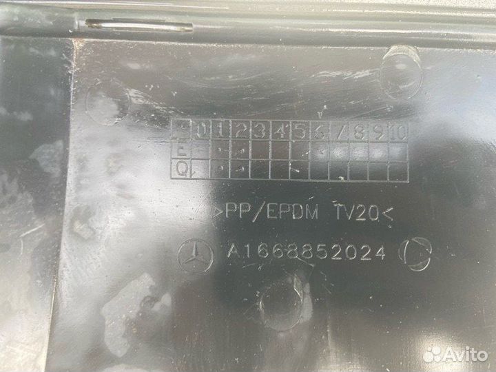 Молдинг бампера задний Mercedes Gl X166