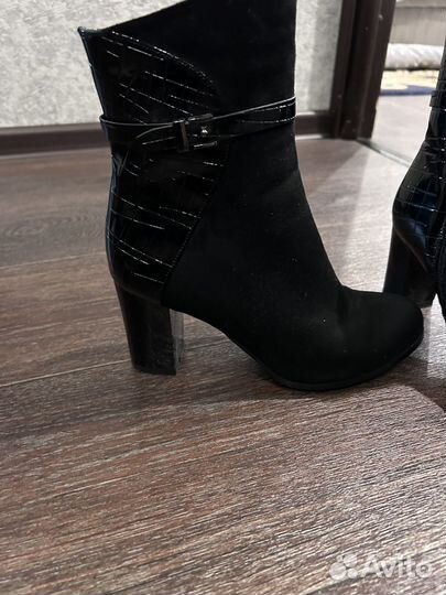 Ботильоны натуральная замша