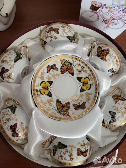 Сервиз чайный тонкий фарфор