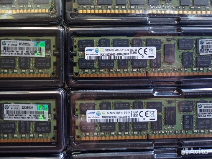 16GB DDR3 ECC REG, Samsung 14900R 1866 Mhz (36шт.)