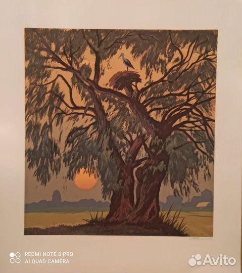 Картина Старая Ветла Аисты