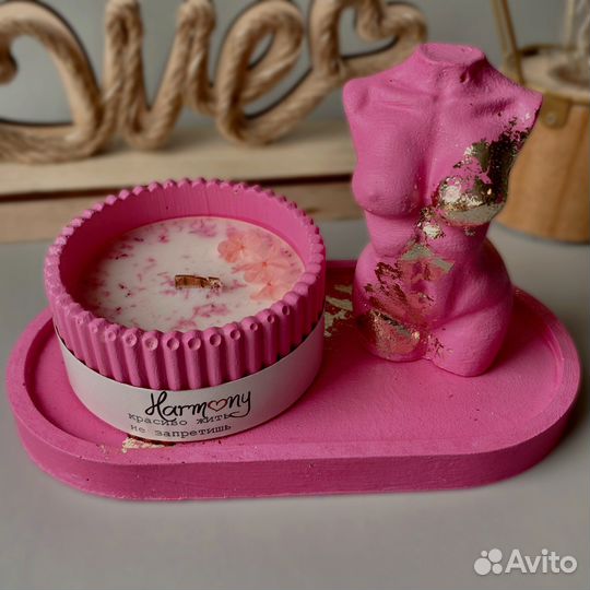 Свечи из соевого воскав гипсе