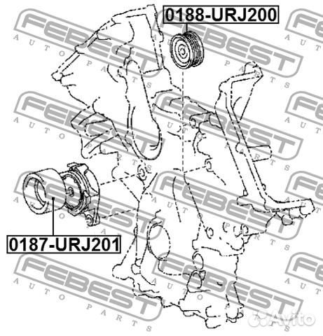 Ролик натяжной комплект