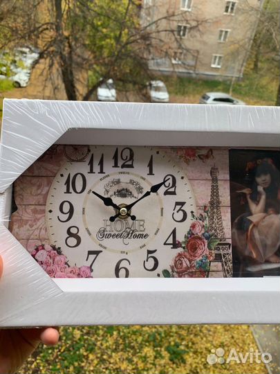 Часы с фоторамкой новый набор