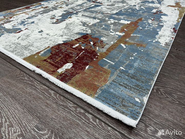 Ковер новый 1.6х2.3 вискозный, прямоугольный