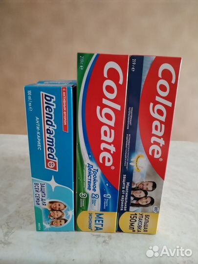 Зубная паста colgate и blend-a-med