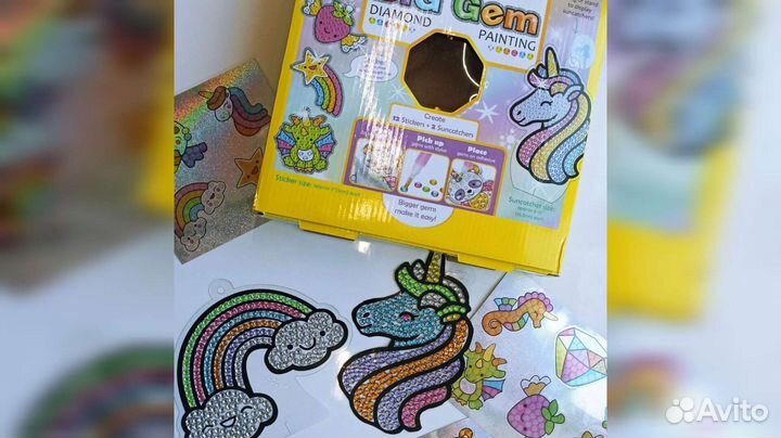 Алмазная, стикерная мозайка