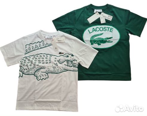 Футболка lacoste. Unisex. Oversize. Оригинал