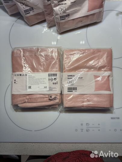 Чехол на подушку IKEA Санела, светло-розовый, 50x5