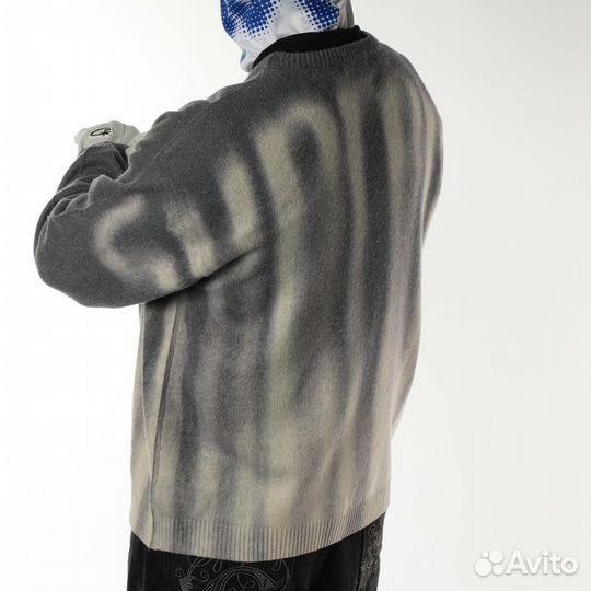 Свитер supreme blurred logo шерсть