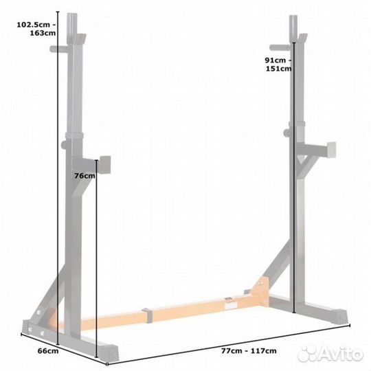 Стойка под штангу DFC dsst11