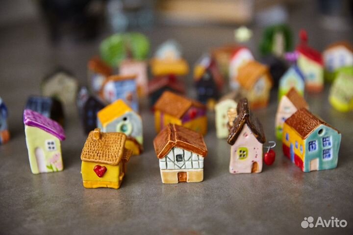 Керамика ручной работы домики