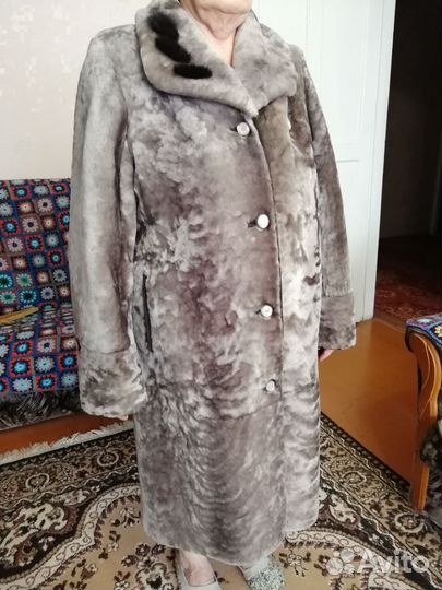 Шуба мутоновая 48 50 женская