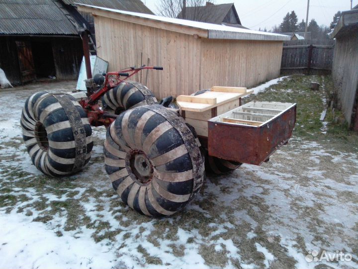 Зимний прицеп к мотоблоку агро