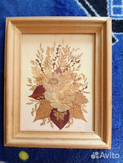 Панно из сухих цветов