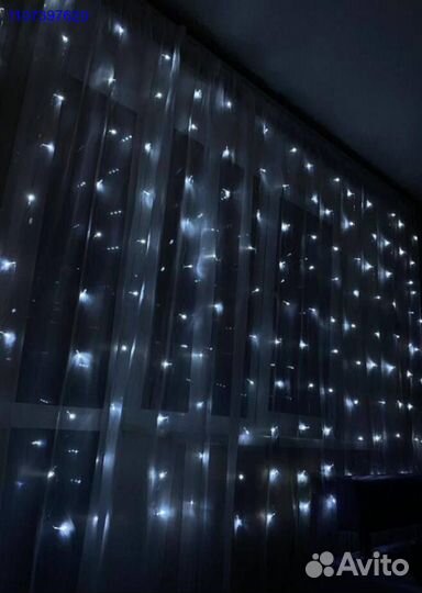 Гирлянда штора + авитодоставка