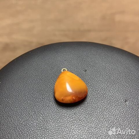 Винтажный Кулон Янтарь Ретро