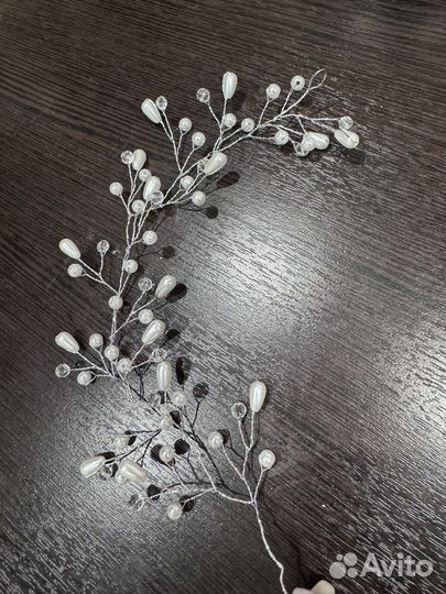 Свадебная диадема-веточка