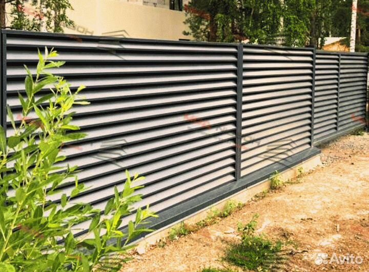 Забор жалюзи еврожалюзи