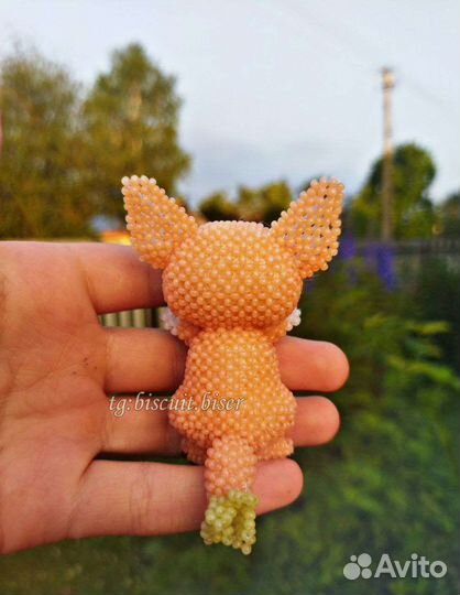 Корги из бисера. Амигуруми