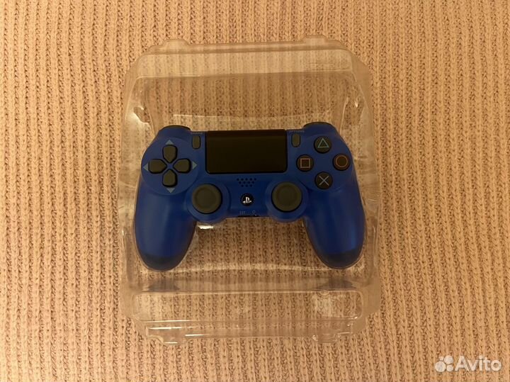Темно-синий геймпад джойстик Dualshock PS 4
