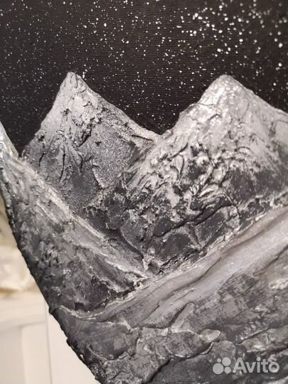 Панно «серебряные горы»