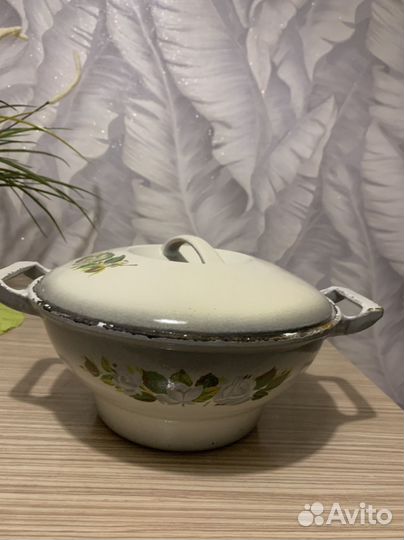 Казан чугунный эмалированный