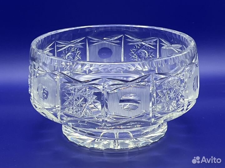 Хрустальная ваза конфетница (Чехия)