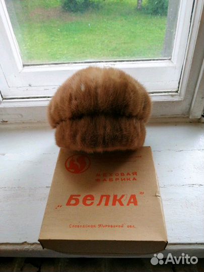 Норковая женская шапка