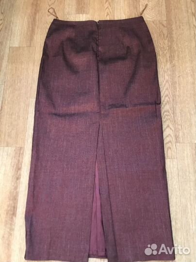 Юбка из тафты Бордоая