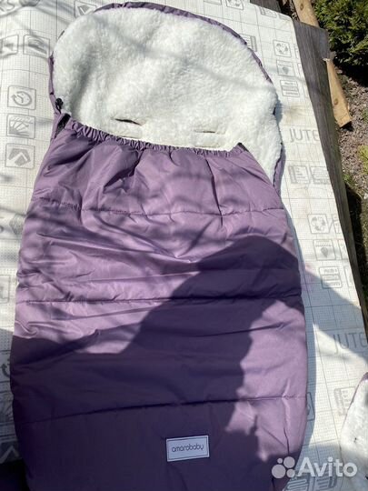 Конверт зимний + муфты для рук на коляску