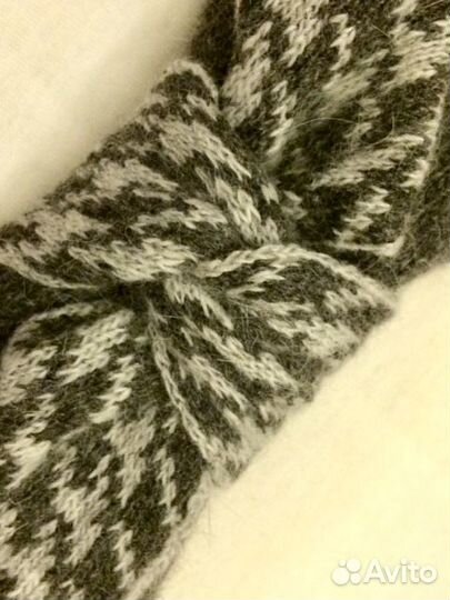 Стильная повязка на голову теплая (новая)