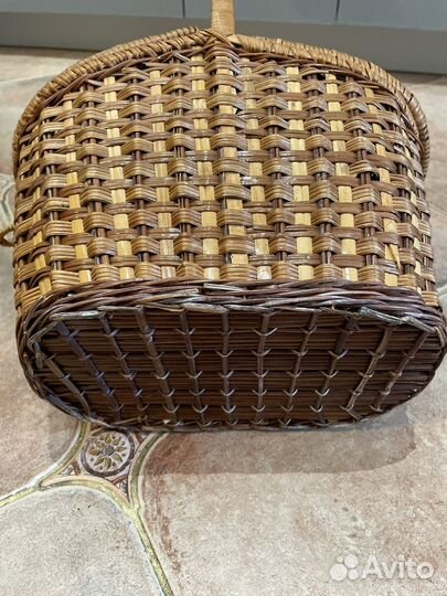 Корзина плетеная для пикника/хранения/фотосессий