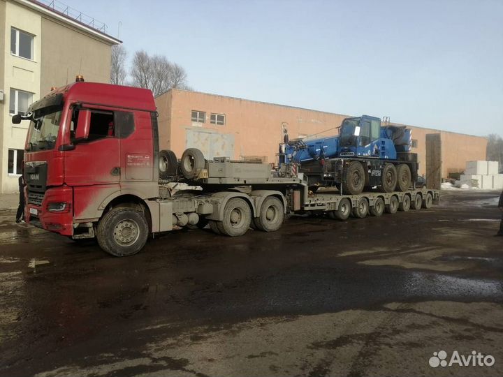 Негабаритные перевозки тралом по Россиив