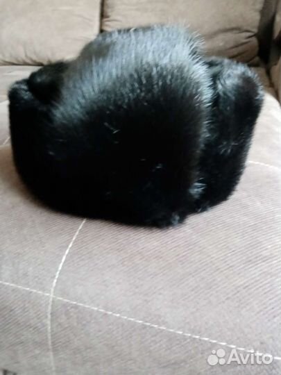 Норковая шапка мужская ушанка