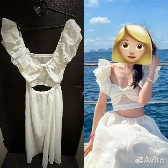 Белое вечернее платье 46 48 L