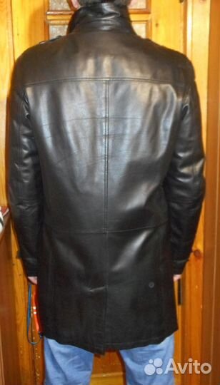 Мужской кожаный френч Long Lion