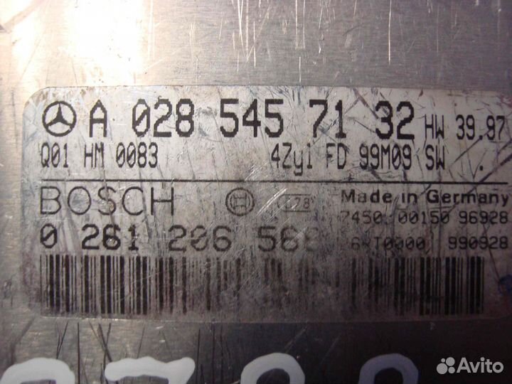 Блок управления двигателем W210 M111 A0285457132