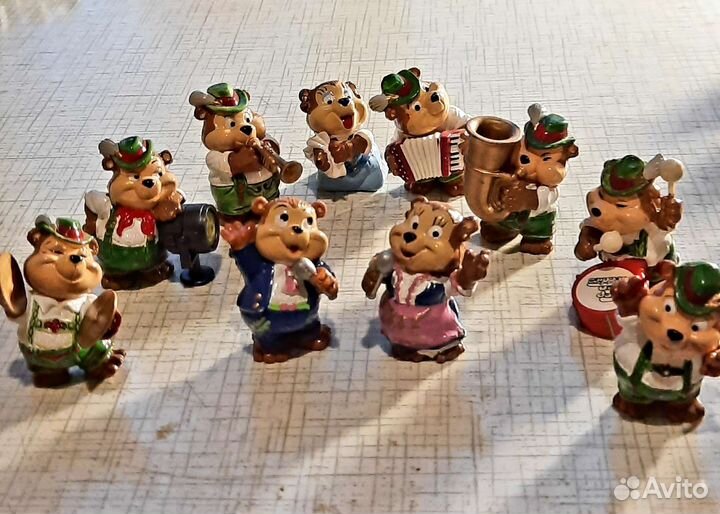 Игрушки из киндер сюрприза 90х коллекции
