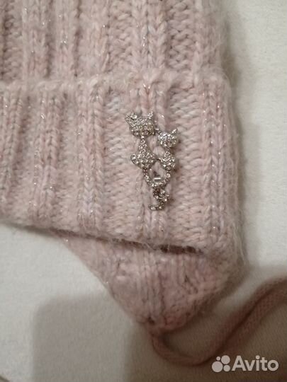 Шапка зимняя для девочки 52 54