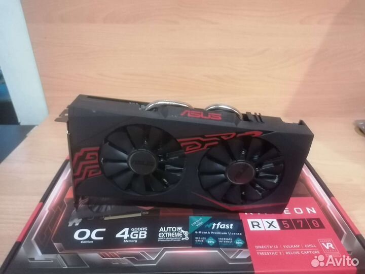 Видеокарта rx 570 4gb asus