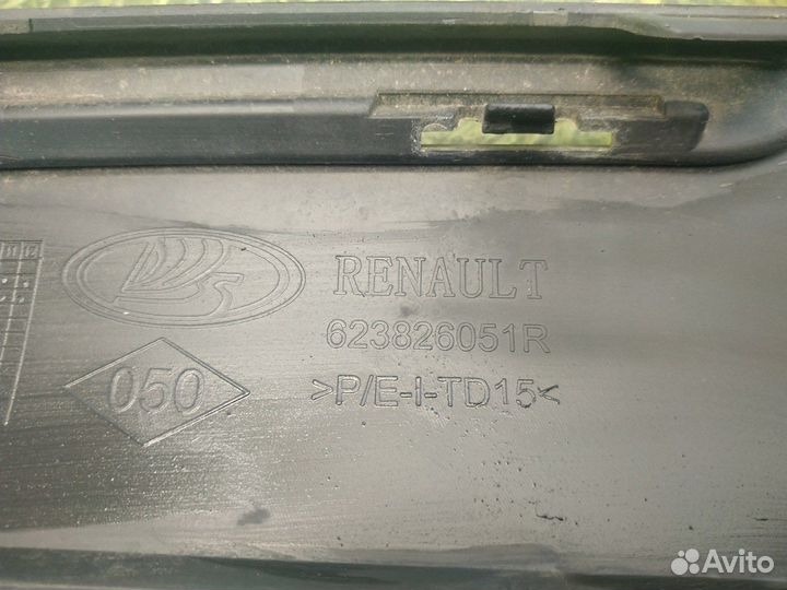 Накладка на решетку радиатора задняя Renault