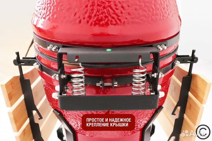 Керамический гриль SG18 PRO 18 дюймов красный