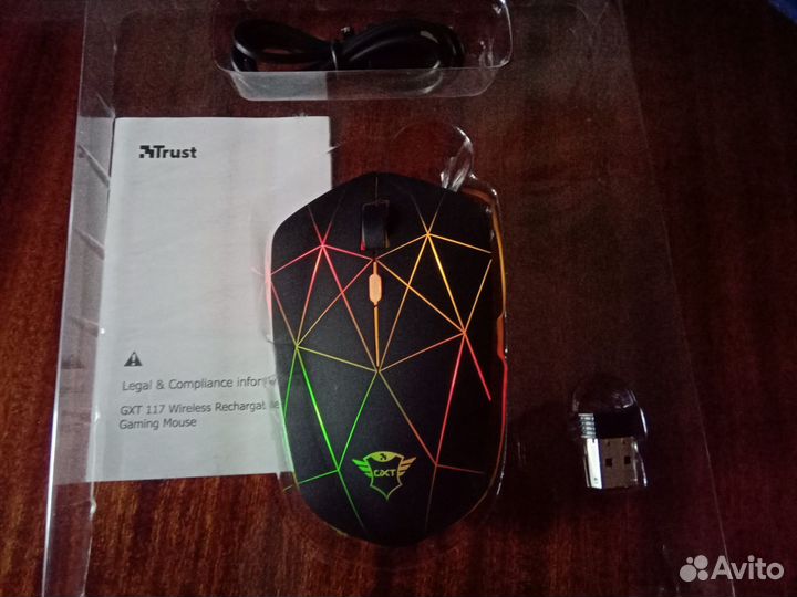 Беспроводная аккумуляторная мышь новая