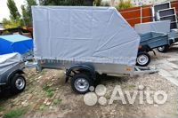 Прицеп сст-7132-02 2,4х1,2 тент со скосом. Новый