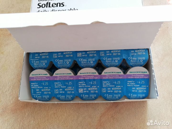 Контактные линзы -4.25